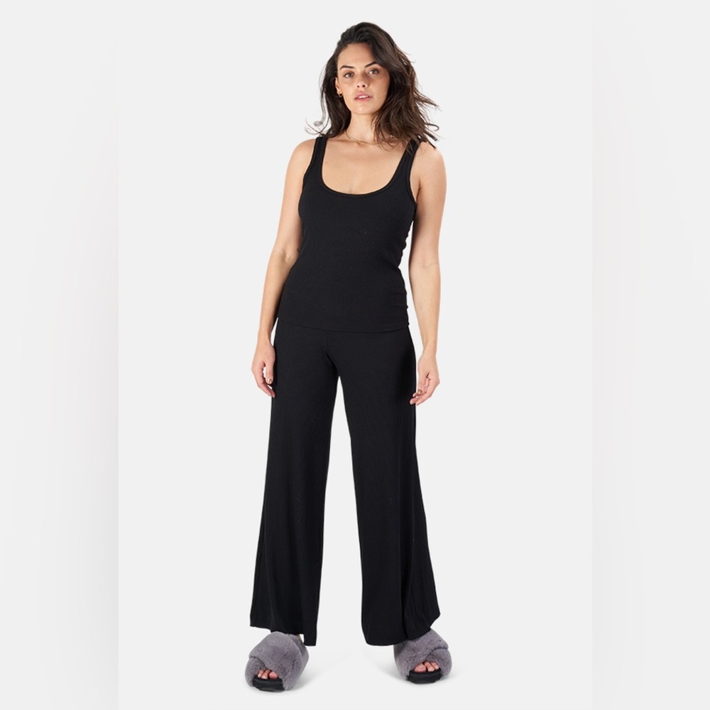 Revolve | L'AGENCE Black Crawford wide Leg pants size S